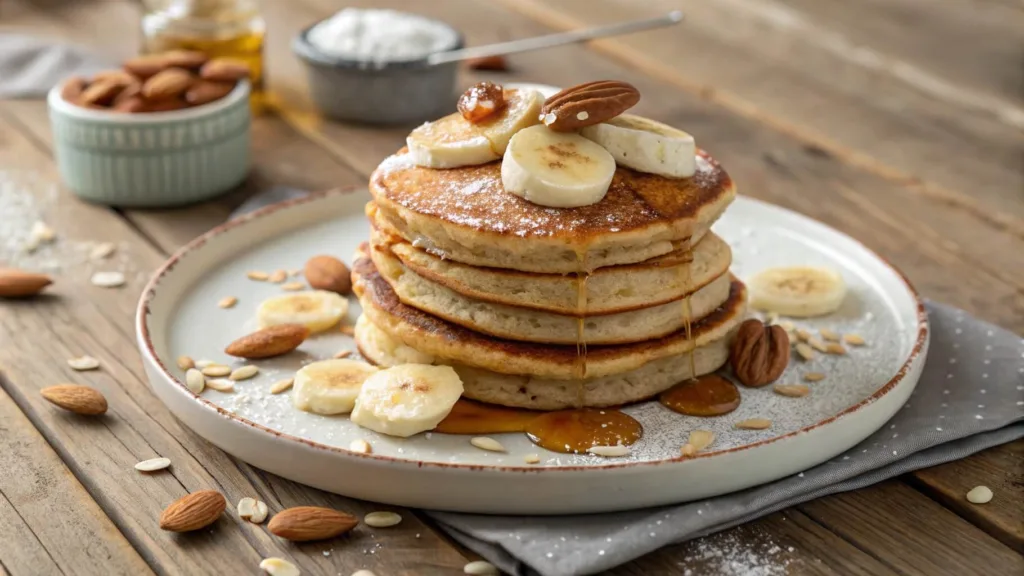 banana pancakes made with almond flour perfect for multiple dietary needs