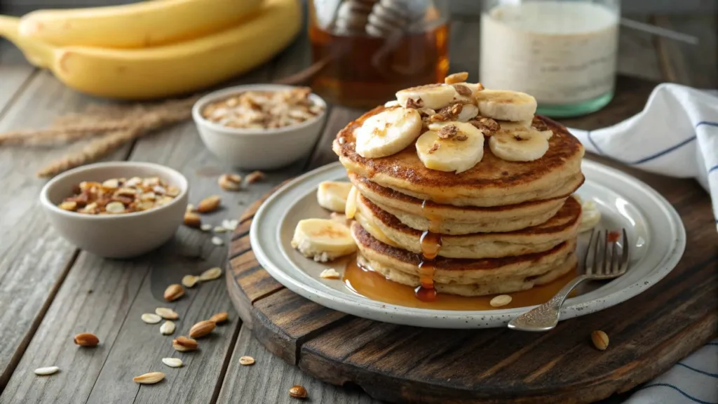 banana pancakes made with hight quality almond flour