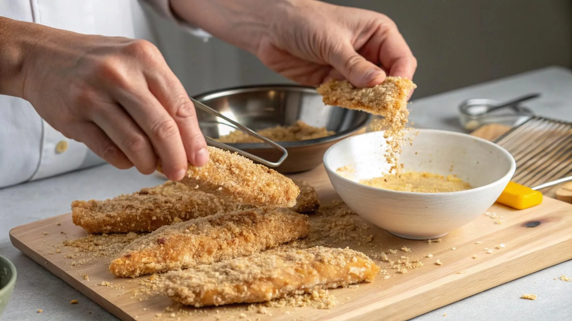 The breading station
