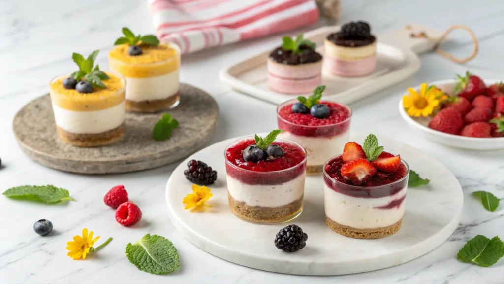 No-Bake Cheesecake Mini Desserts-2