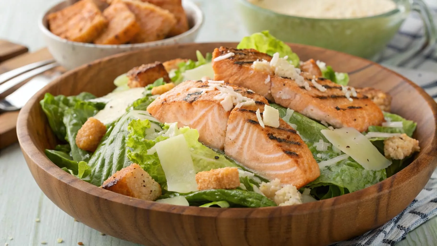 Salmon Caesar Salad