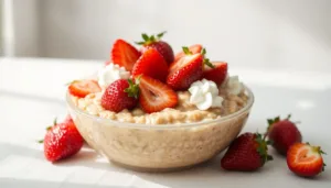 Strawberries and Cream Oatmeal