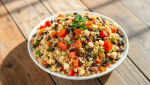 quinoa and lentil salad