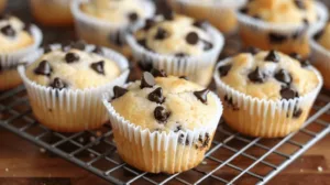 Light & Fluffy Mini Chocolate Chip Muffins​