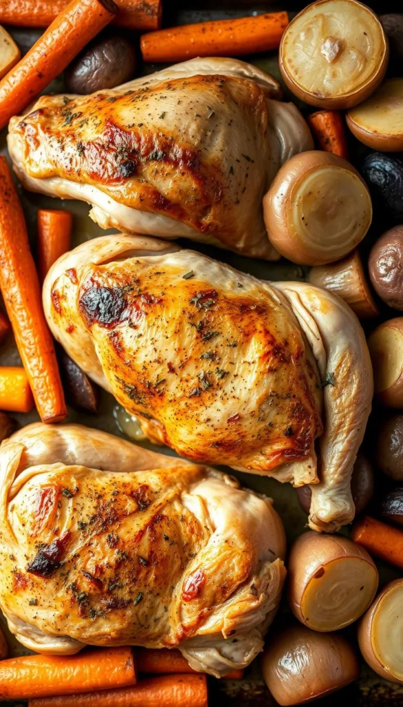 Sheet-pan chicken and veggies recipe